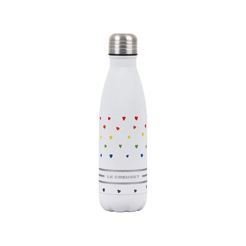 Le Creuset Stainless Steel Hydration Water Bottle 0.5L White
