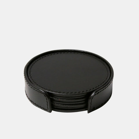 Ørskov Round Leather Coasters