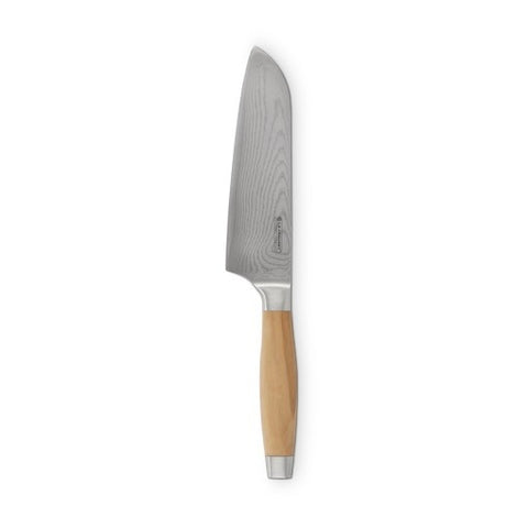 Thikë Santoku Le Creuset me Dorezë Druri Ulliri 18 cm