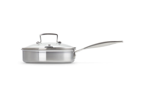 Tigan Sautée Le Creuset 3-shtresor Inoks me Tas Zierje pa Yndyrë 20 cm, 1.5 Litra