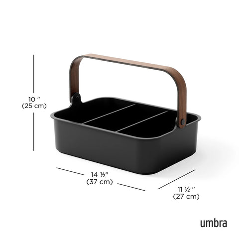 Umbra Bellwood Storage Bin Black-Walnut / Large