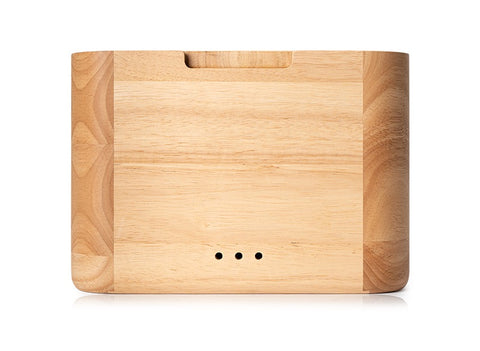 Continenta Rubber Tree Wood Bread Box with Cutting Board Lid