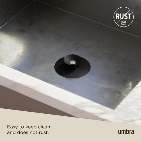 Umbra Flex Drain Plug & Hair Catcher Black
