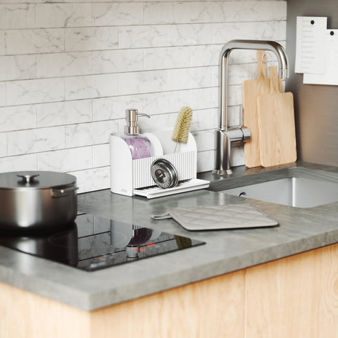 Umbra Sling Sink Caddy with Soap Pump