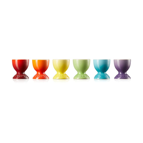 Stoneware Rainbow Set of 6 Egg Cups Le Creuset