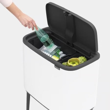 Brabantia Bo Touch Bin 11 + 23 Litre – White