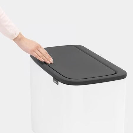Brabantia Bo Touch Bin 11 + 23 Litre – White