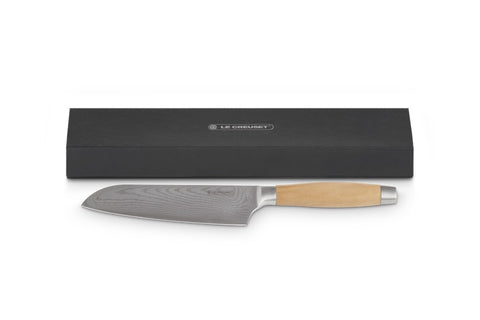 Thikë Santoku Le Creuset me Dorezë Druri Ulliri 18 cm