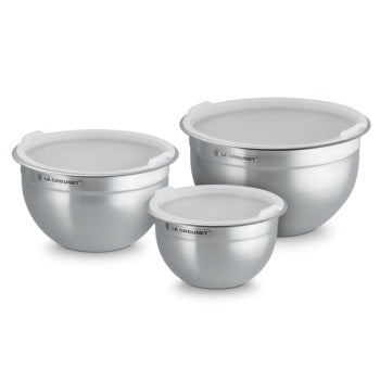 Le Creuset Stainless Steel Mixing Bowls 1.5, 2.8, 4.8 L