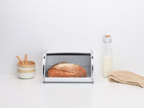 Brabantia Roll Top Bread Bin Medium – White