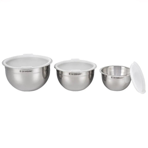 Le Creuset Stainless Steel Mixing Bowls 1.5, 2.8, 4.8 L
