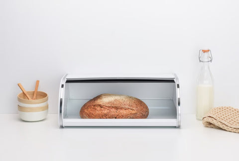 Brabantia Roll Top Bread Bin – White