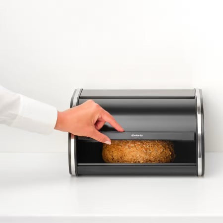 Brabantia Roll Top Bread Bin Medium – Matt Black