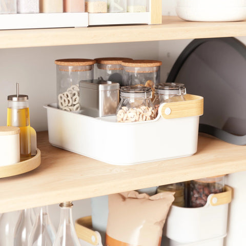 Umbra Bellwood Storage Bin White-Natural / Large
