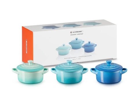 Le Creuset Set of 3 Mini Cocottes 250 ml