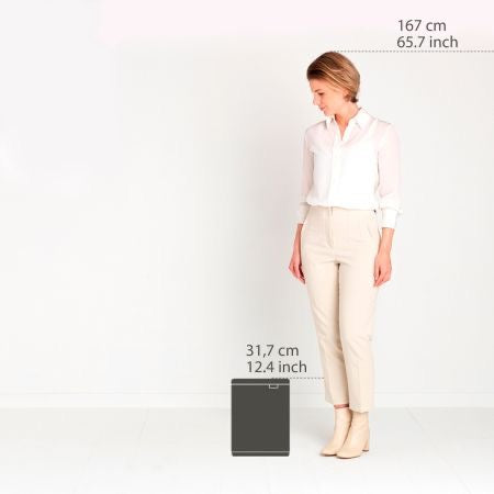 Brabantia Bo Waste Bin 7 Litre – Matt Black