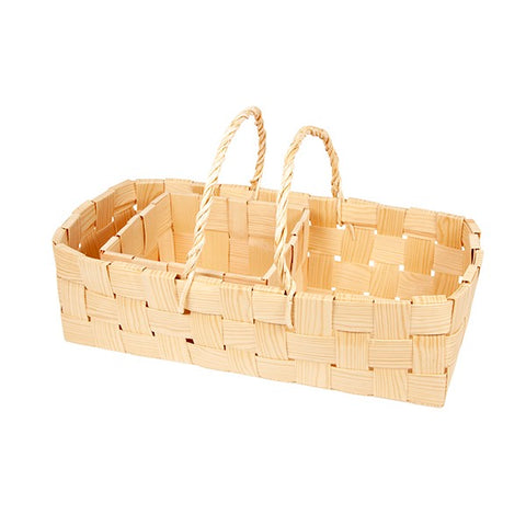 Iris Hantverk Handmade Chipboard Basket – Pine Shavings