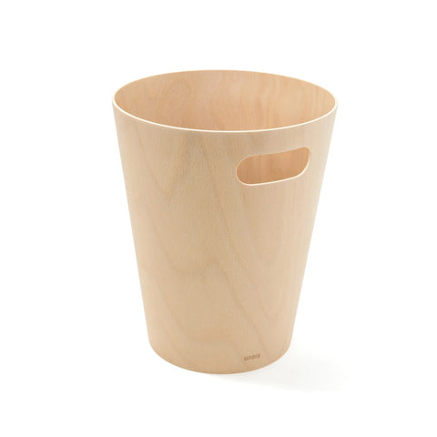 Umbra Woodrow Waste Bin Natural