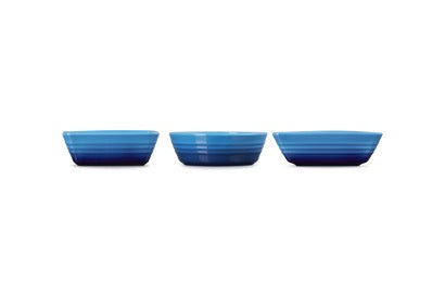 Set me 3 pjata tapas Le Creuset, ngjyrë blu