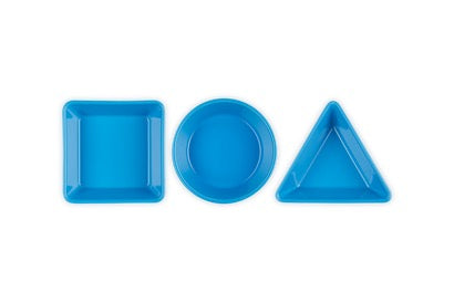 Set me 3 pjata tapas Le Creuset, ngjyrë blu