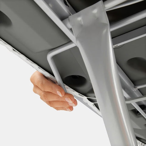 Brabantia Ironing Board C – 124 x 45 cm, for Steam Generator, SteamControl – Aqua Bowl