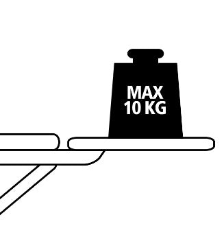 Brabantia Ironing Board B 124 x 38 cm – Bubbles Design, Fairtrade Cotton