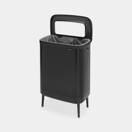 Brabantia Bo Laundry Bin Hi 2 x 45 Litre – Matt Black