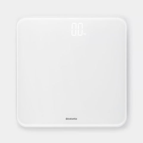 Brabantia ReNew Bathroom Scales – Battery Powered, White