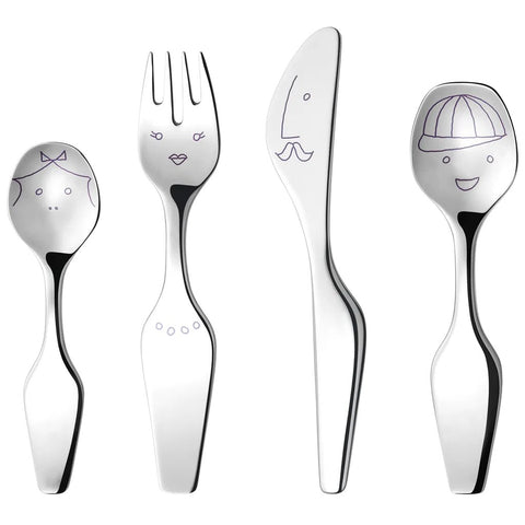 Georg Jensen ALFREDO The Twist Family, 4 pcs. Cutlery Set