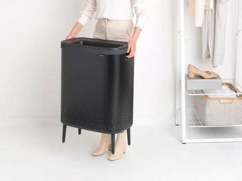 Brabantia Bo Laundry Bin Hi 2 x 45 Litre – Matt Black