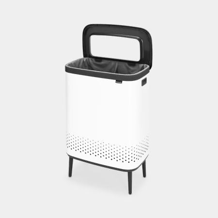Brabantia Bo Laundry Bin Hi 2 x 45 Litre – White