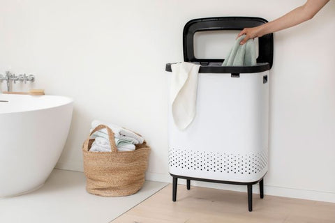 Brabantia Bo Laundry Bin Hi 2 x 45 Litre – White