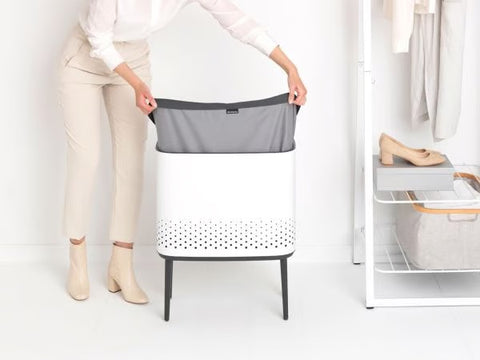Kosh rrobash Brabantia Bo 60 litra – i bardhë