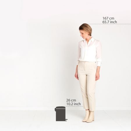 Brabantia NewIcon Pedal Bin 3 Litre – Brilliant Steel