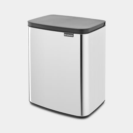 Brabantia Bo Waste Bin 12 Litre – Brilliant Steel