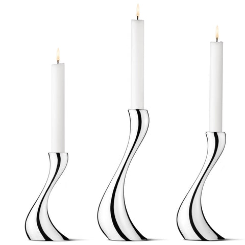 Georg Jensen Cobra Candleholder Set – Set of 3