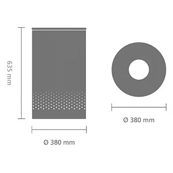 Brabantia Laundry Bin 60 Litre – Matt Black