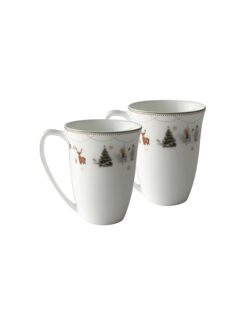 Wik & Walsøe Julemorgen Story Mug 30 cl, 2-pack