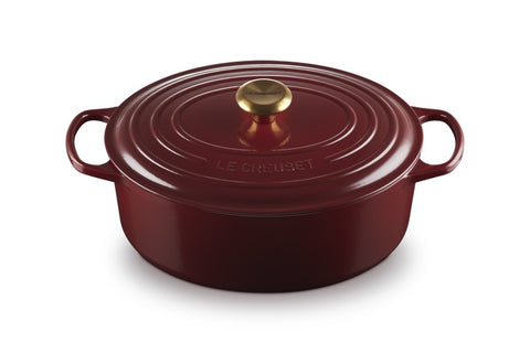 Le Creuset Cast Iron Oval Casserole Garnet 31 cm / 6.3 L (Minor Scratch)
