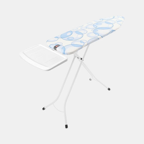 Brabantia Ironing Board B 124 x 38 cm – Bubbles Design, Fairtrade Cotton