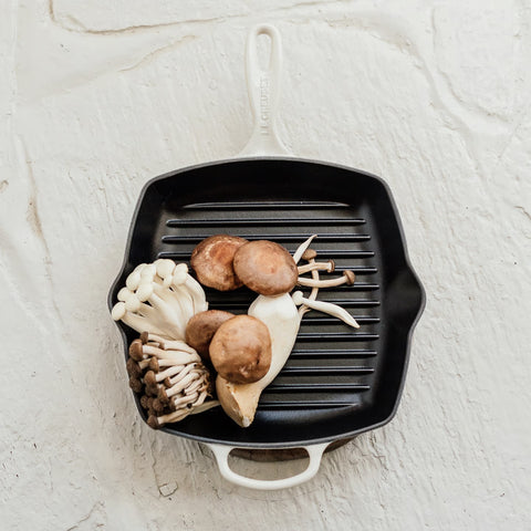 Le Creuset Cast Iron Grill Pan 26 cm Meringue