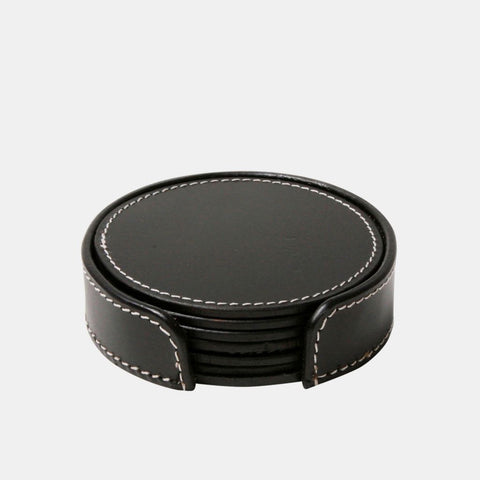 Ørskov Round Leather Coasters