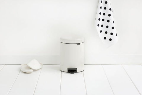 Brabantia NewIcon Pedal Bin 5 Litre – White