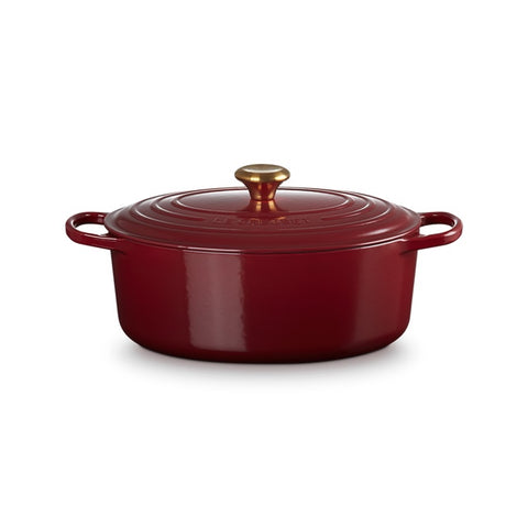 Le Creuset Cast Iron Oval Casserole Garnet 31 cm / 6.3 L (Minor Scratch)