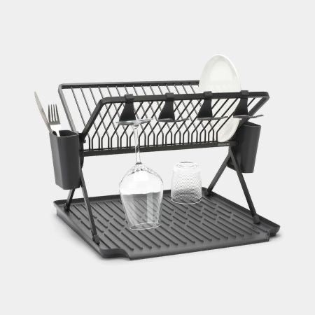 Brabantia SinkSide Foldable Dish Drying Rack Large – Dark Grey