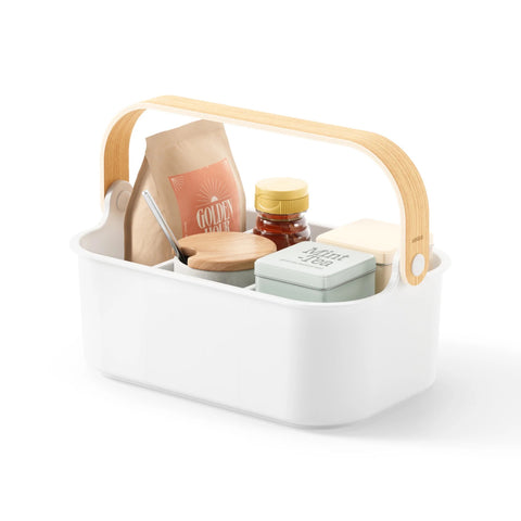 Umbra Bellwood Storage Bin White-Natural