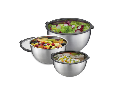 Gefu Set of Food Storage Bowls MONDI, 3 pcs. Lid Inclusive