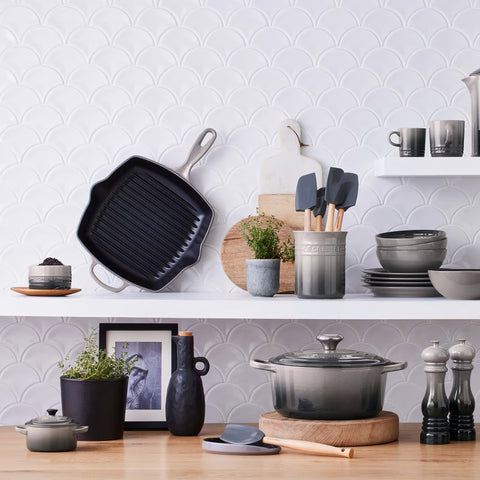 Le Creuset Cast Iron Grill Pan 26 cm Flint