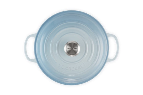 Le Creuset Cast Iron Shallow Casserole 30 cm, 3.5 L Coastal Blue