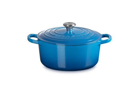 Le Creuset Cast Iron Casserole 22 cm, 3.3 L Blue